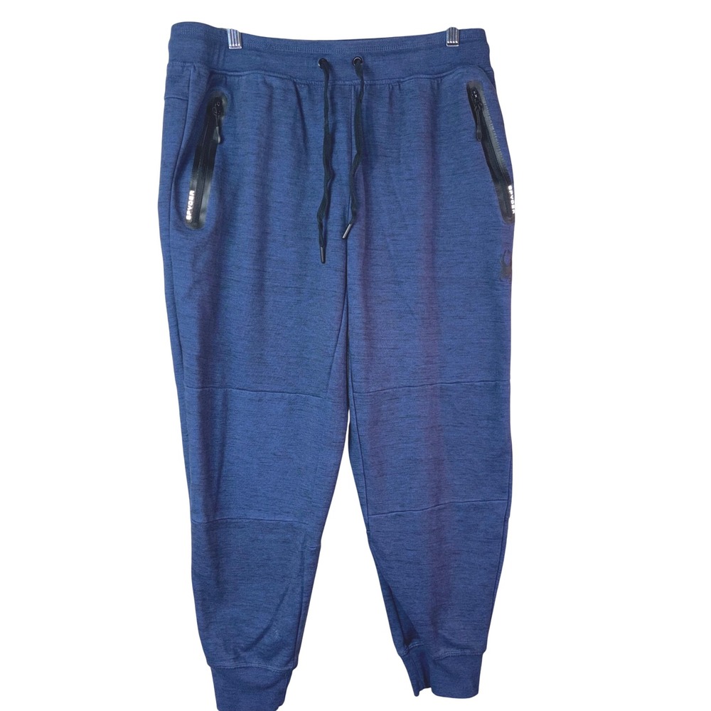 Spyder Active Mens Blue Jogger‎ Sweatpants Lounge Activewear Size XL Extra Large